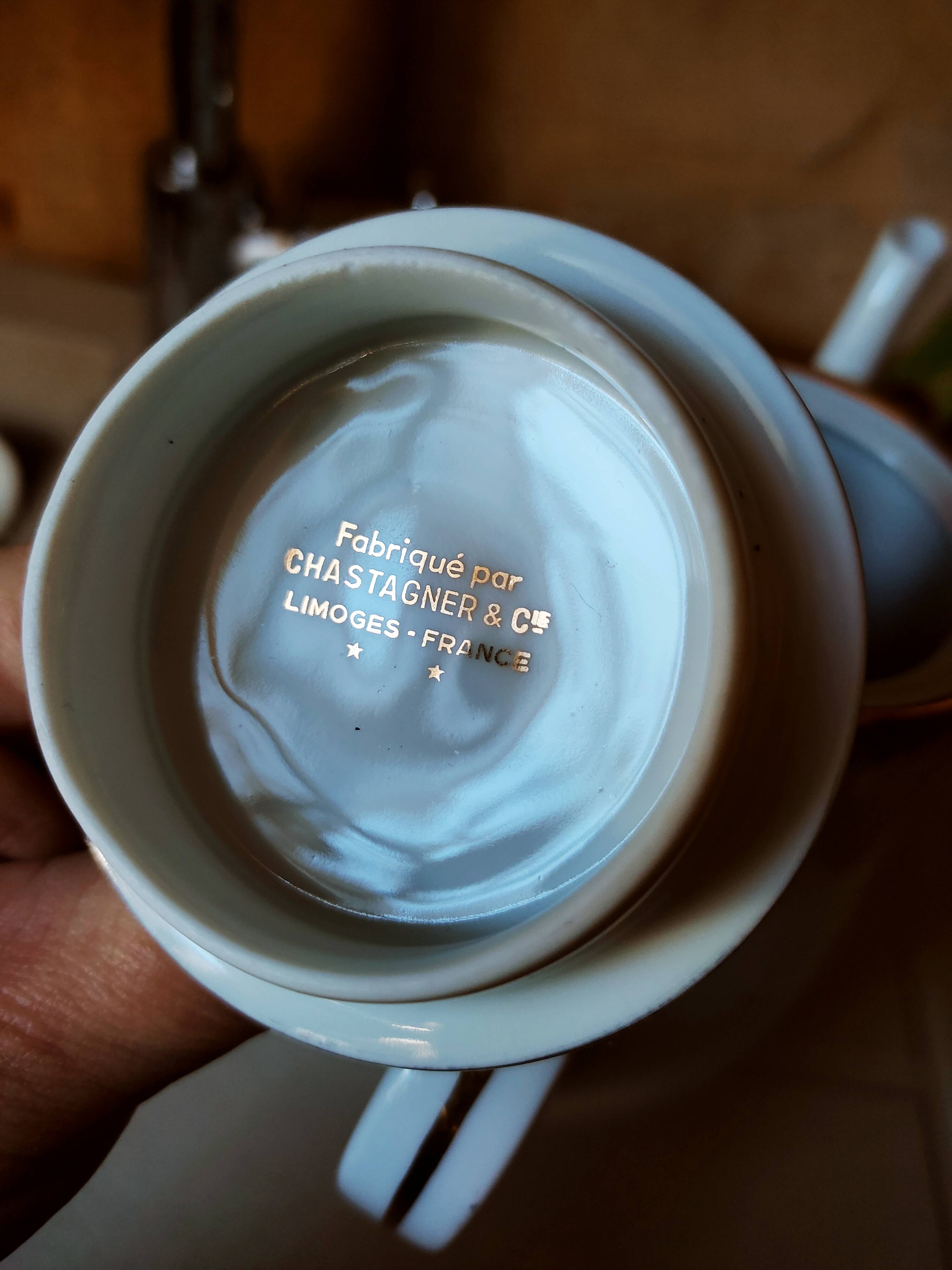 Porcelain teapot by Chastagner