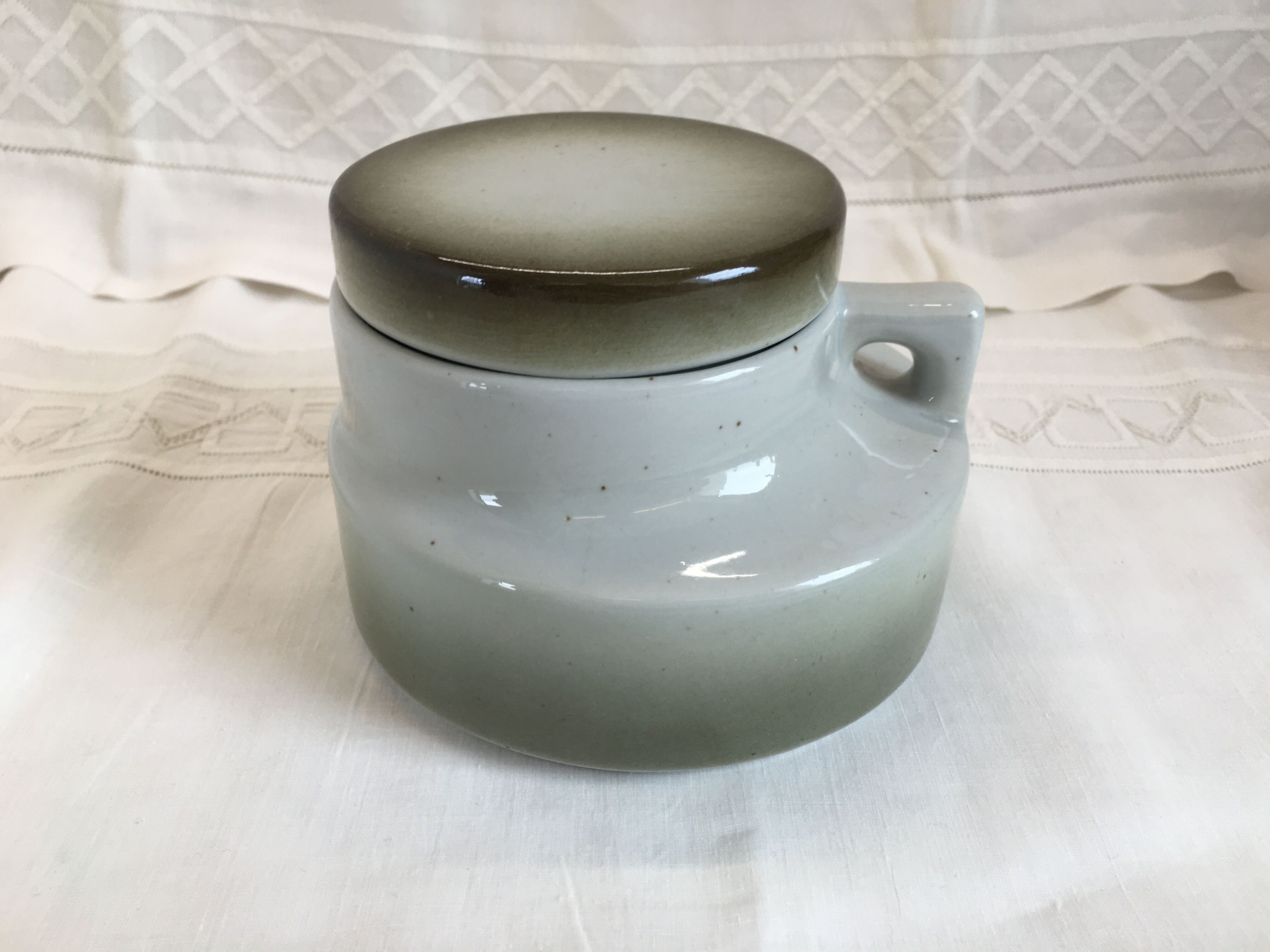 Rare coffee / tea service in Brenne sandstone "Grand Feu" - France 70s
