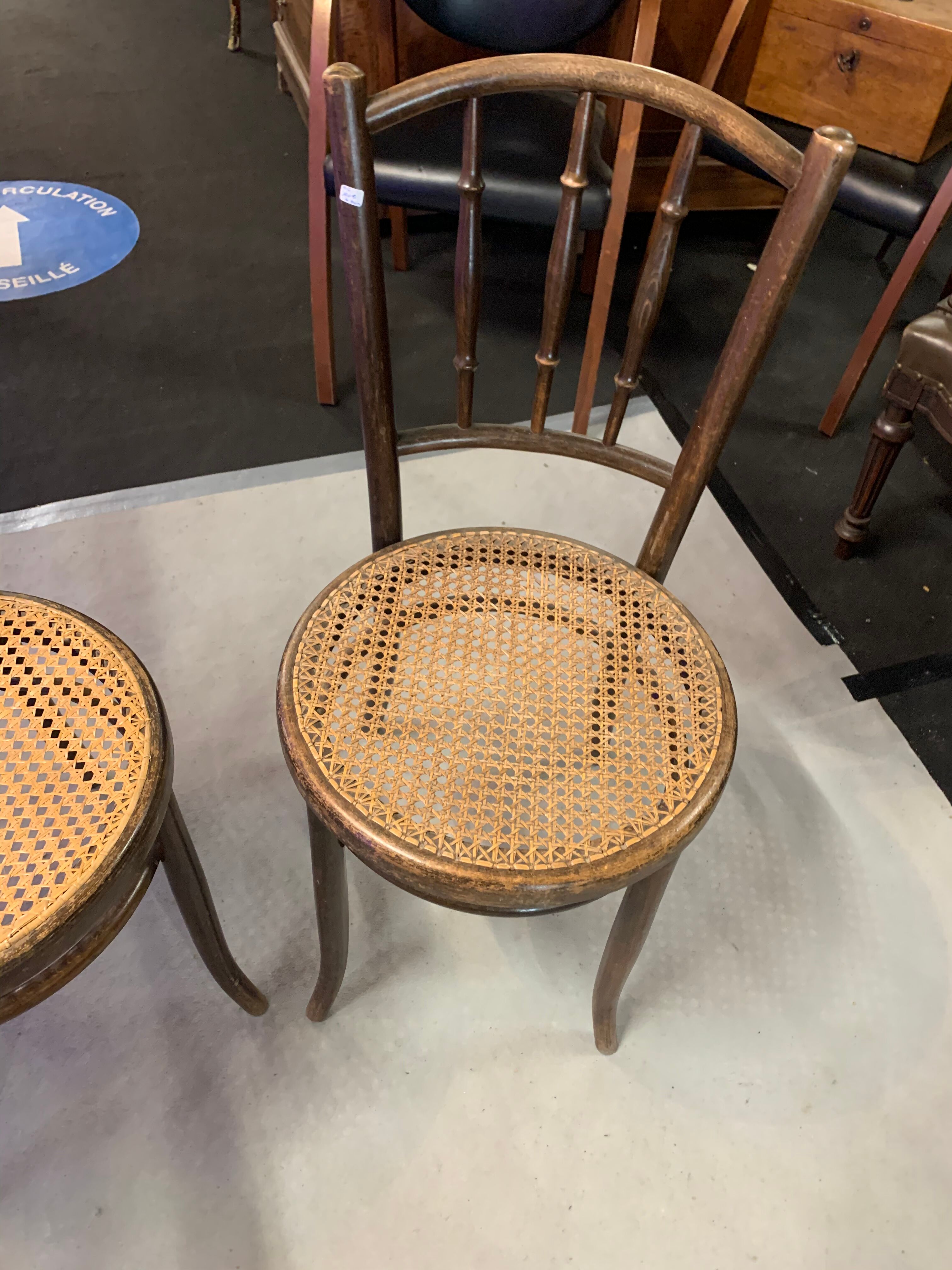 Pair of Fischel bistro chairs