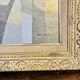 Cubist Oil on Canvas Tableau Rural Scene Asia Saard Thanomwong Signed