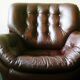 Leather pod club chair Brazilian influence, 1960s