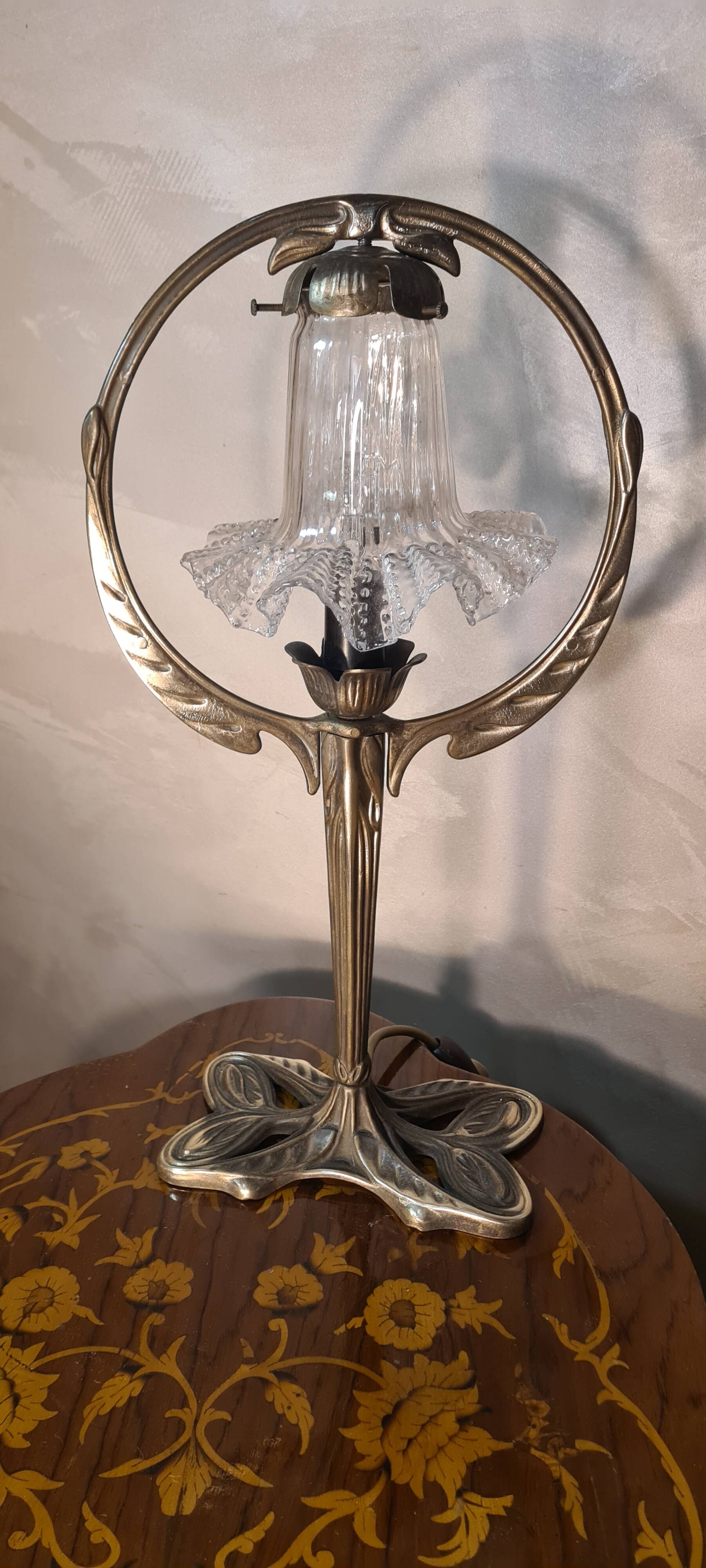 Old bronze lamp