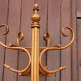 Portemanteau perroquet mural en demi style Thonet, 1900