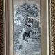 Paire de tableaux en soie