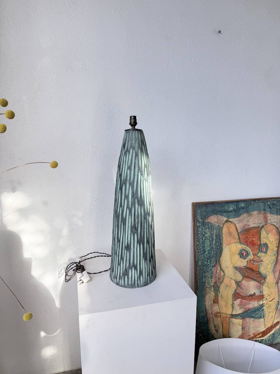 XL ceramic lamp from the 60s blin