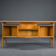 Model 75 Teak Desk by Gunni Omann for Omann Jun Furniture Factory, 1960s