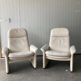 Exceptional and rare Pair of De Sede DS-50 adjustable Lounge Chairs