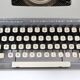Remington travel-deter Deluxe typewriter with  case