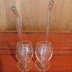 Paire de verres avec paille intégrée