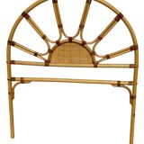 1970s rattan headboard from France