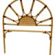 1970s rattan headboard from France