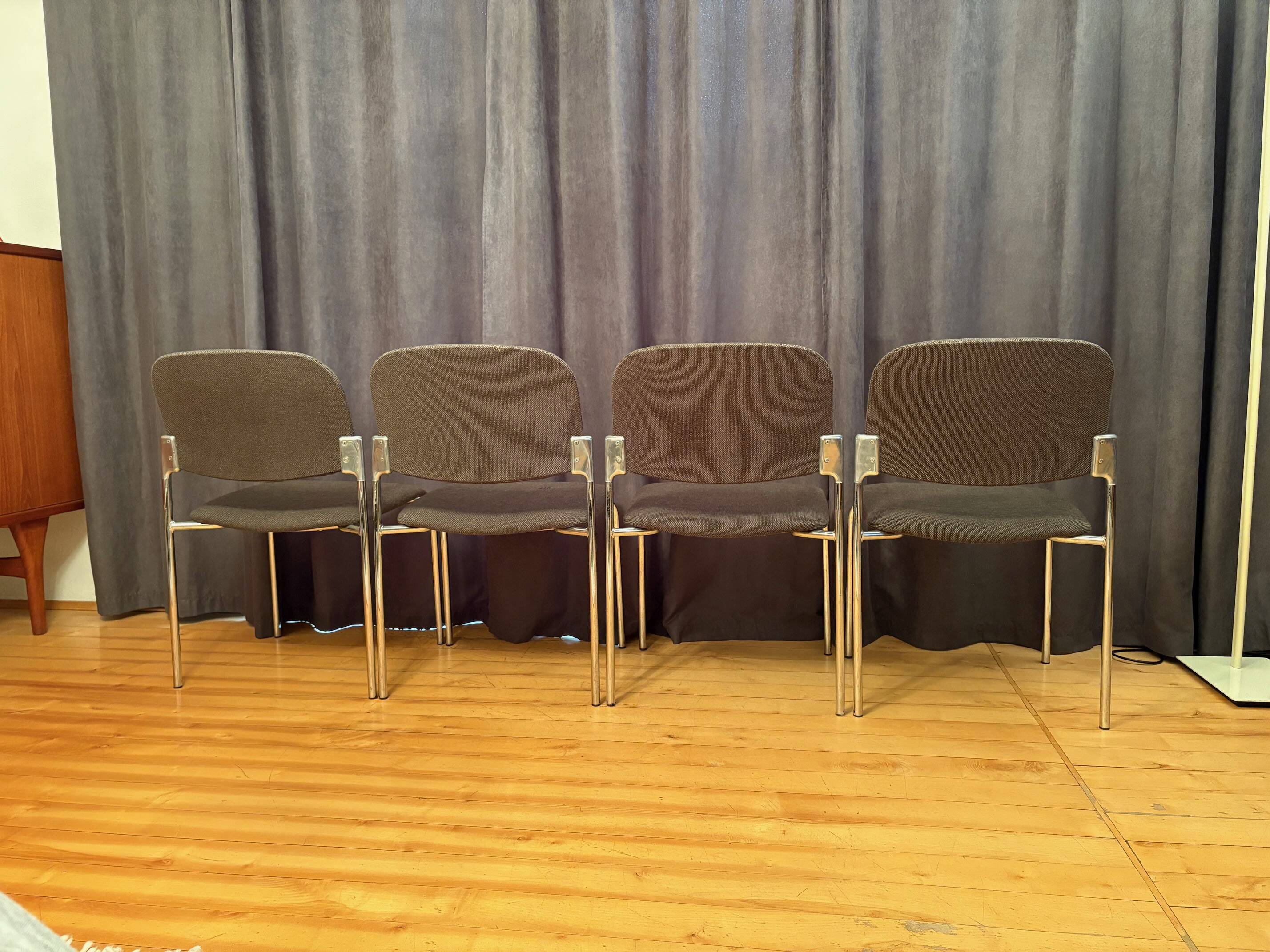 Set of four chairs, 1980s