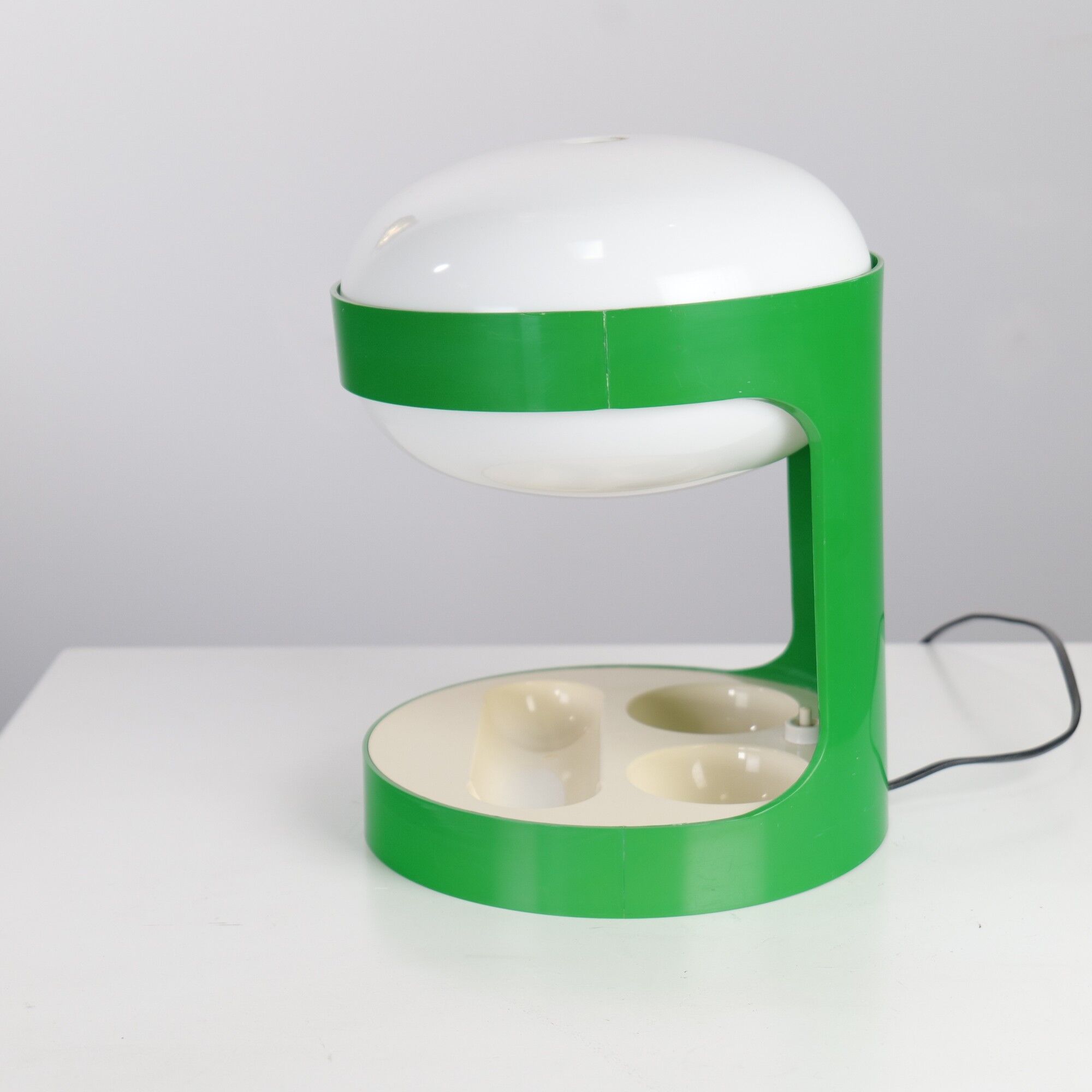 Green KD 29 lamp by Joe Colombo for Kartell