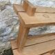 Vintage pine wall shelf
