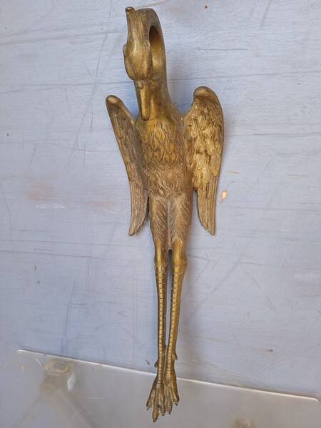 Bronze wall lamp Heron ep art deco 1930/40