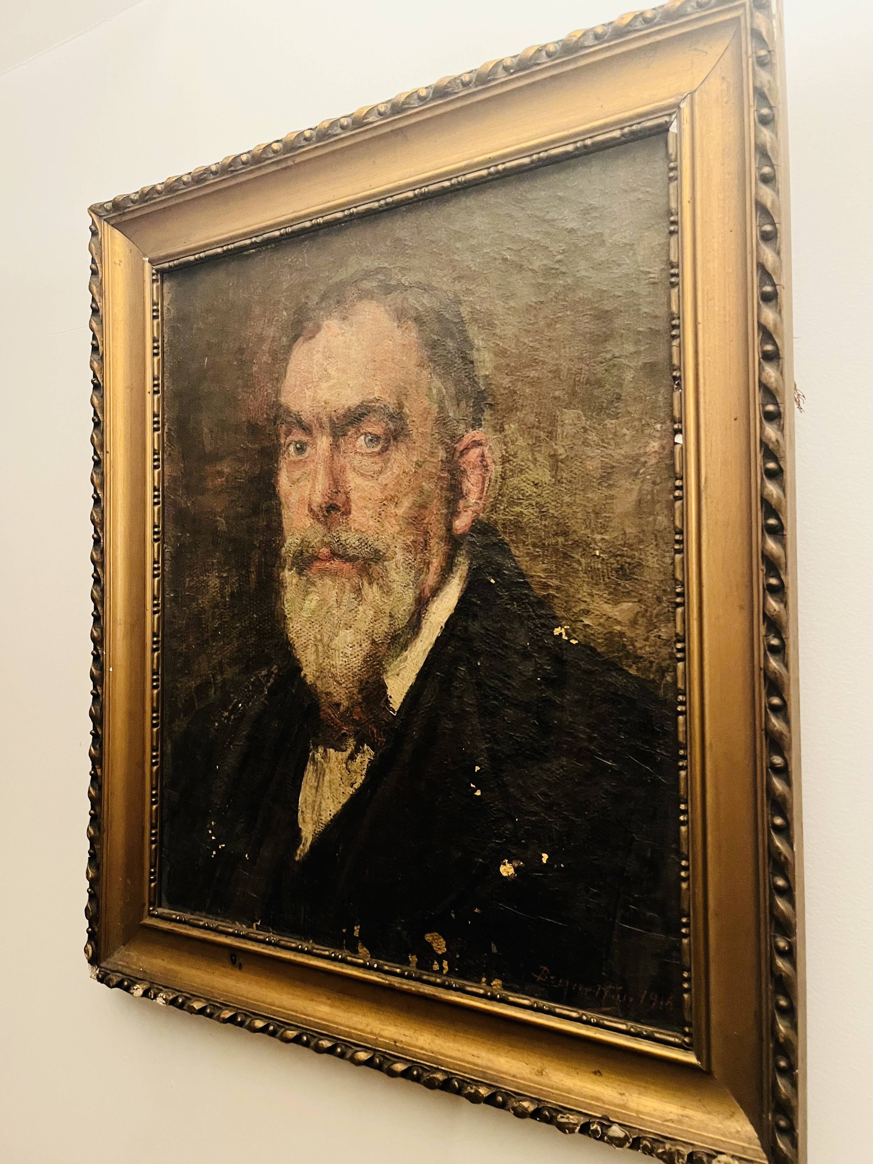 Portrait from 1916 signed by Jean Auguste Brunetton