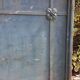 Solid gate, garden iron, H227x110cm, old, exterior door