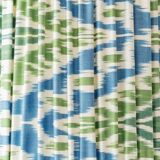 Art Deco pineapple table lamp by Charles Catteau with new Ikat silk shade, 1920s.