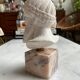 Buste de Zeus en plâtre et marbre