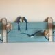 Coat rack with vintage swallows