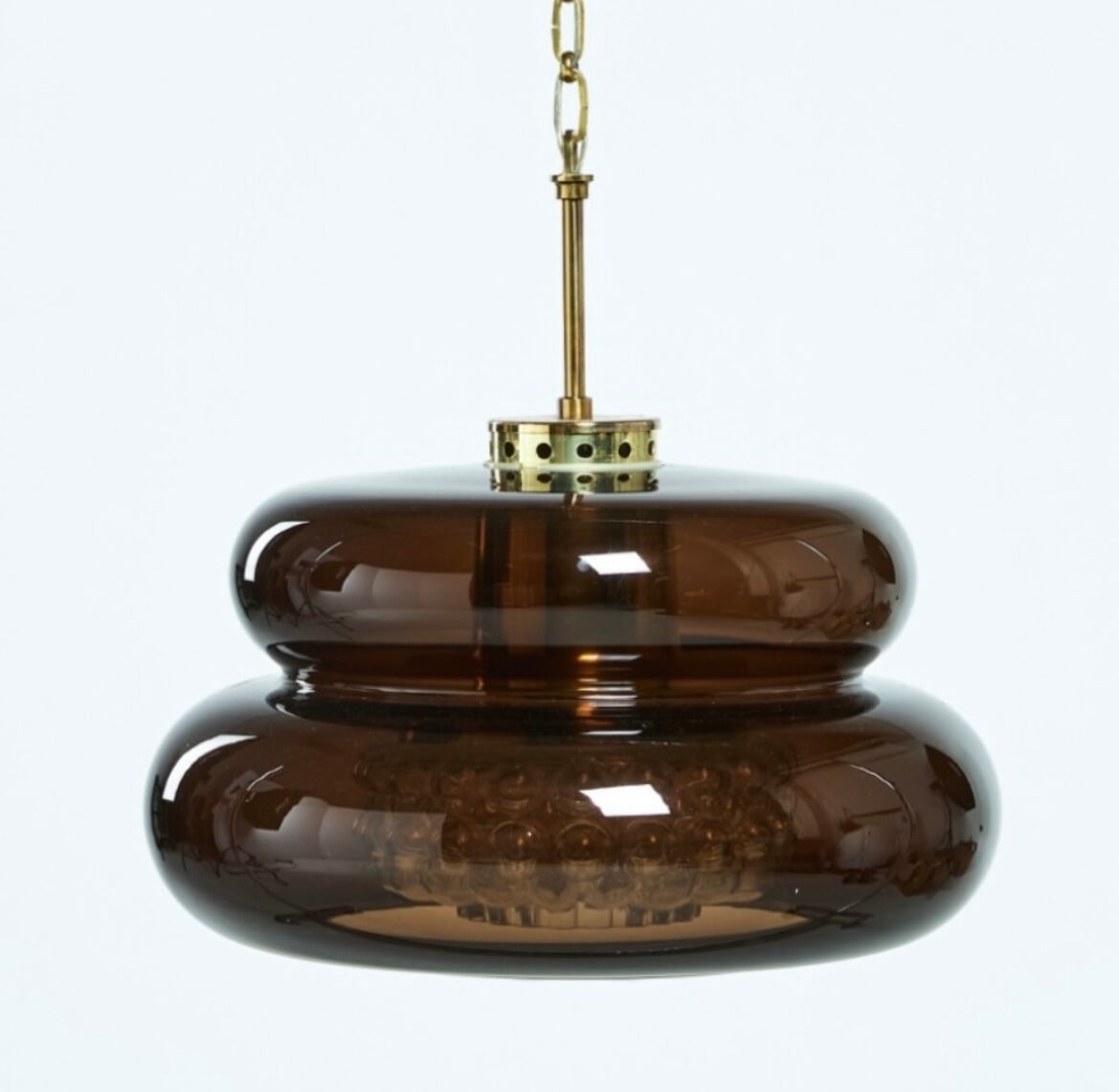 Vintage scandinavian pendant lamp "bubblan" design carl fagerlund ,orrefors, sweden