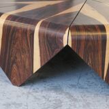 Petala Coffee Table in Cocobolo Wood by Jorge Zalszupin, Latelier Brazil, 1959