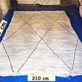 Benni ouarain 100% woollen carpet: 190x377cm