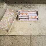 12 ancient fleur de lys knife holders in terracotta