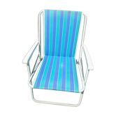Striped camping chair