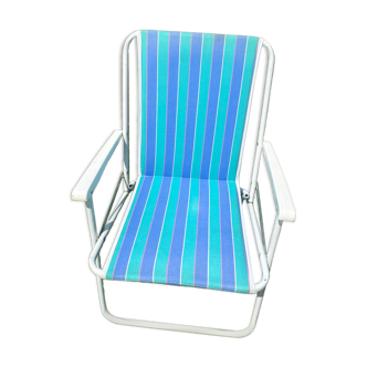 Striped camping chair