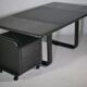 Bureau "Hombre" en bois massif par B.Vogtherr pour Rosenthal, années 1970