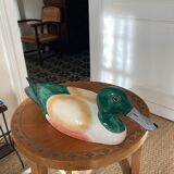 Duck Colbert vintage glazed ceramic sculpture