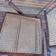 Set of 4 folding chairs old colonial style