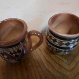 Paire de mugs style ethnique
