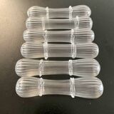 6 Venetian knife holders in blown glass
