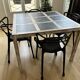 Slate and wood table