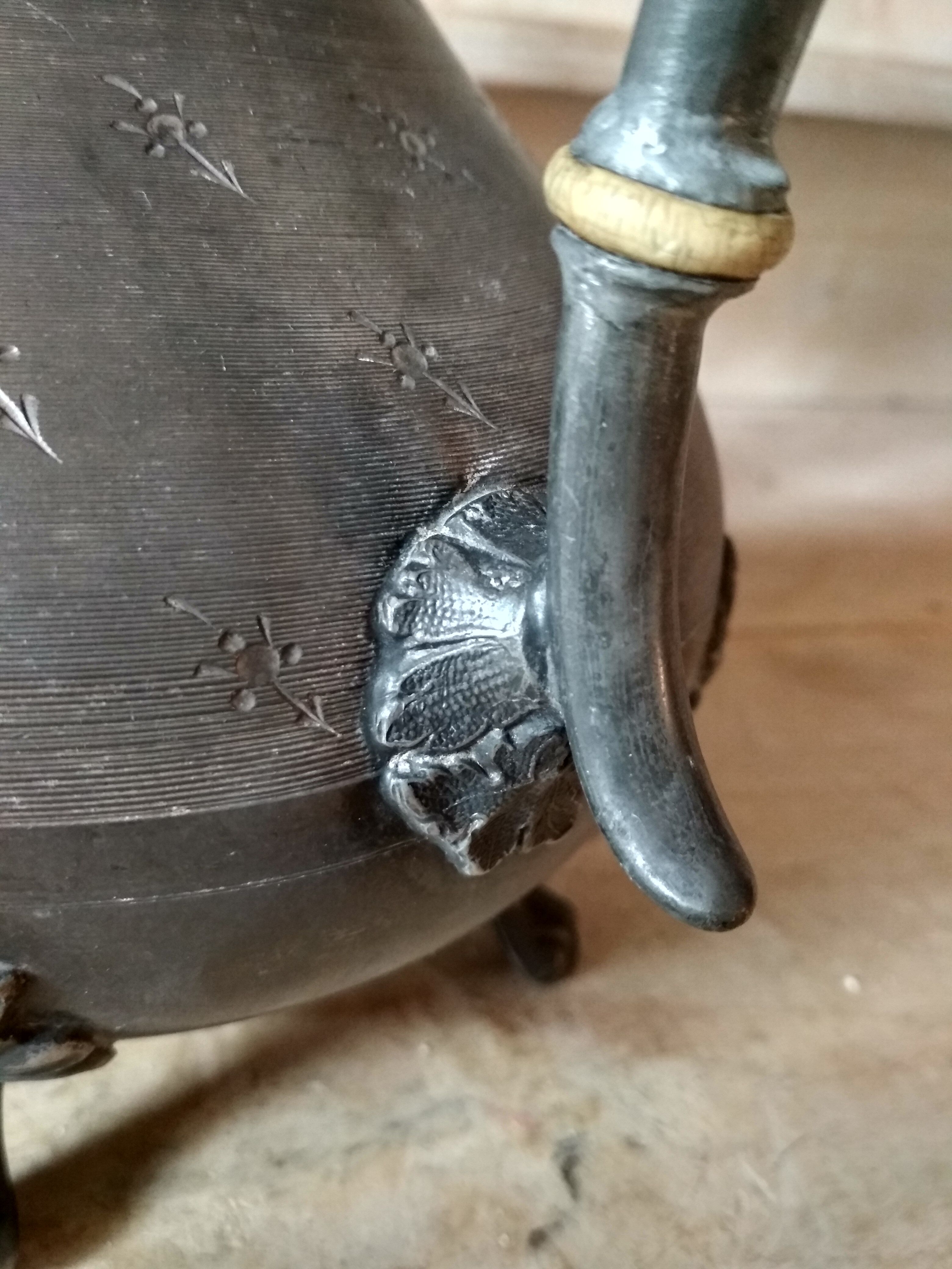 Pewter teapot