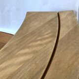 Curved half-moon bench, dlg by PIERRE CHAPO, 80s design - 2 available