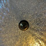 Pair of vintage wall lights, pine and Murano glass, Italy 1980