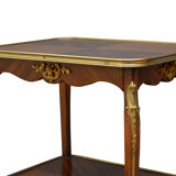 Mahogany and rosewood table