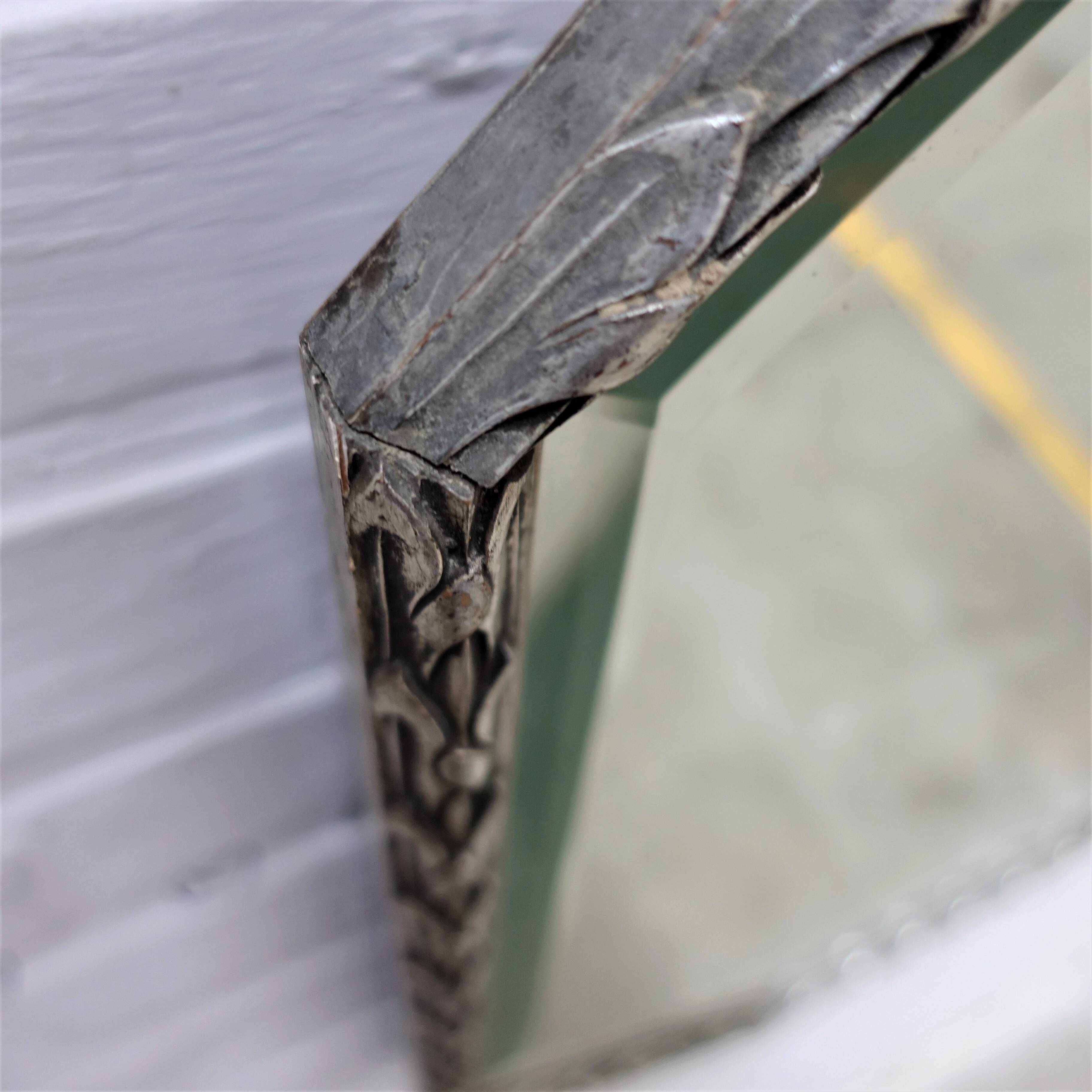 Vintage octagonal mirror