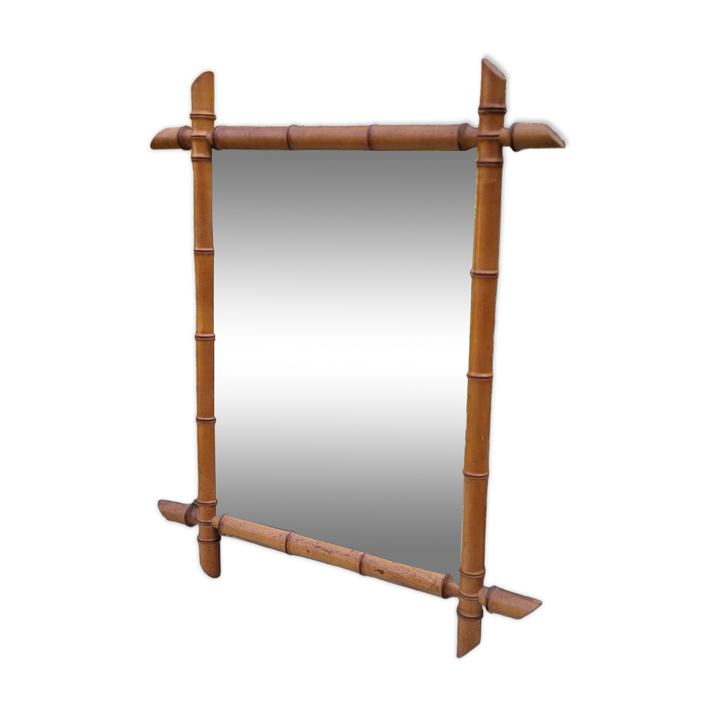 Bamboo mirror 52*65 cm