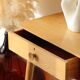 Vintage Solid Oak Console Table – Spindle Legs & 2 Drawers