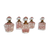 5 old miniature perfume bottles