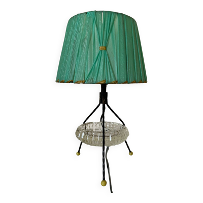 Lampe tripode cendrier années 50