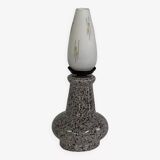 Vintage ceramic and opaline lamp