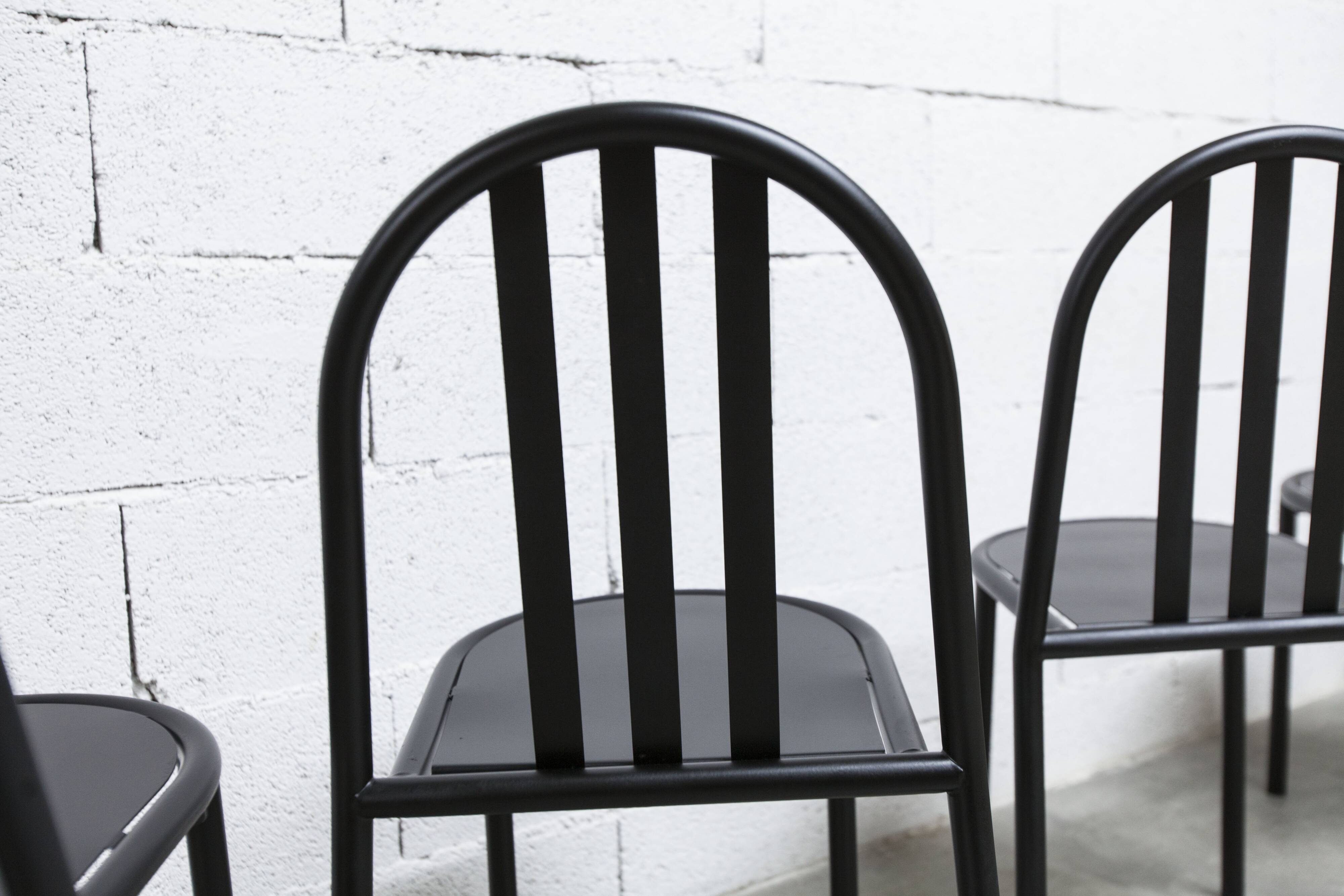 Set of 6 "202" model chairs by Robert Mallet Stevens 1980