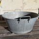 Bassine en zinc vintage