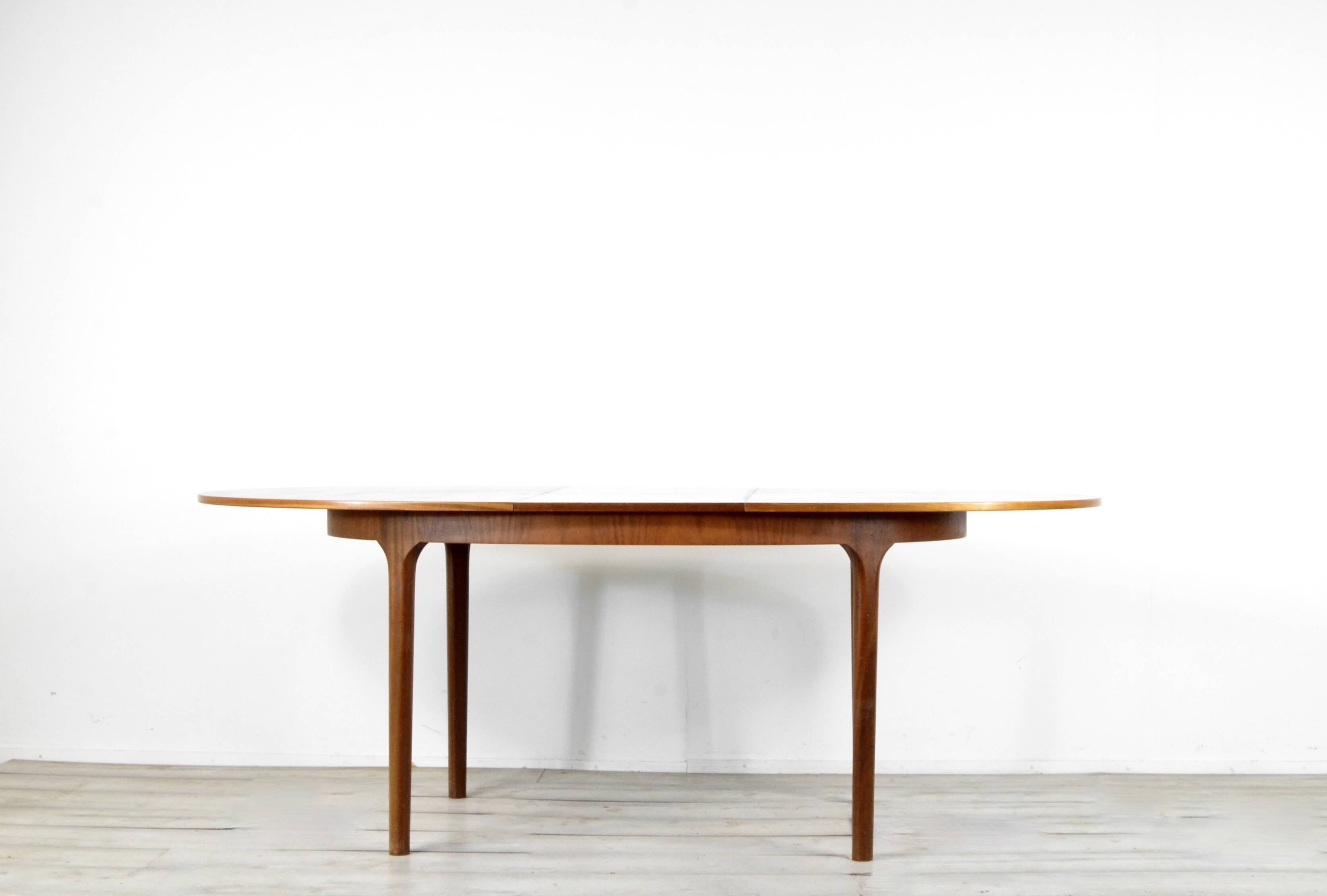 Midcentury McIntosh Oblong Teak Extending Table Vintage Modern Danish Retro