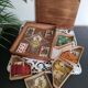 Old Yellow Dwarf game, wooden box, 1940s
